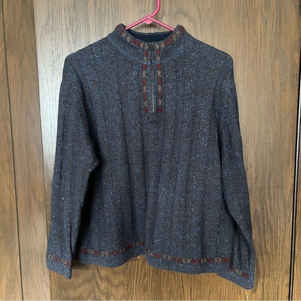 Woolrich Indigo Heather Wool Blend Sweater